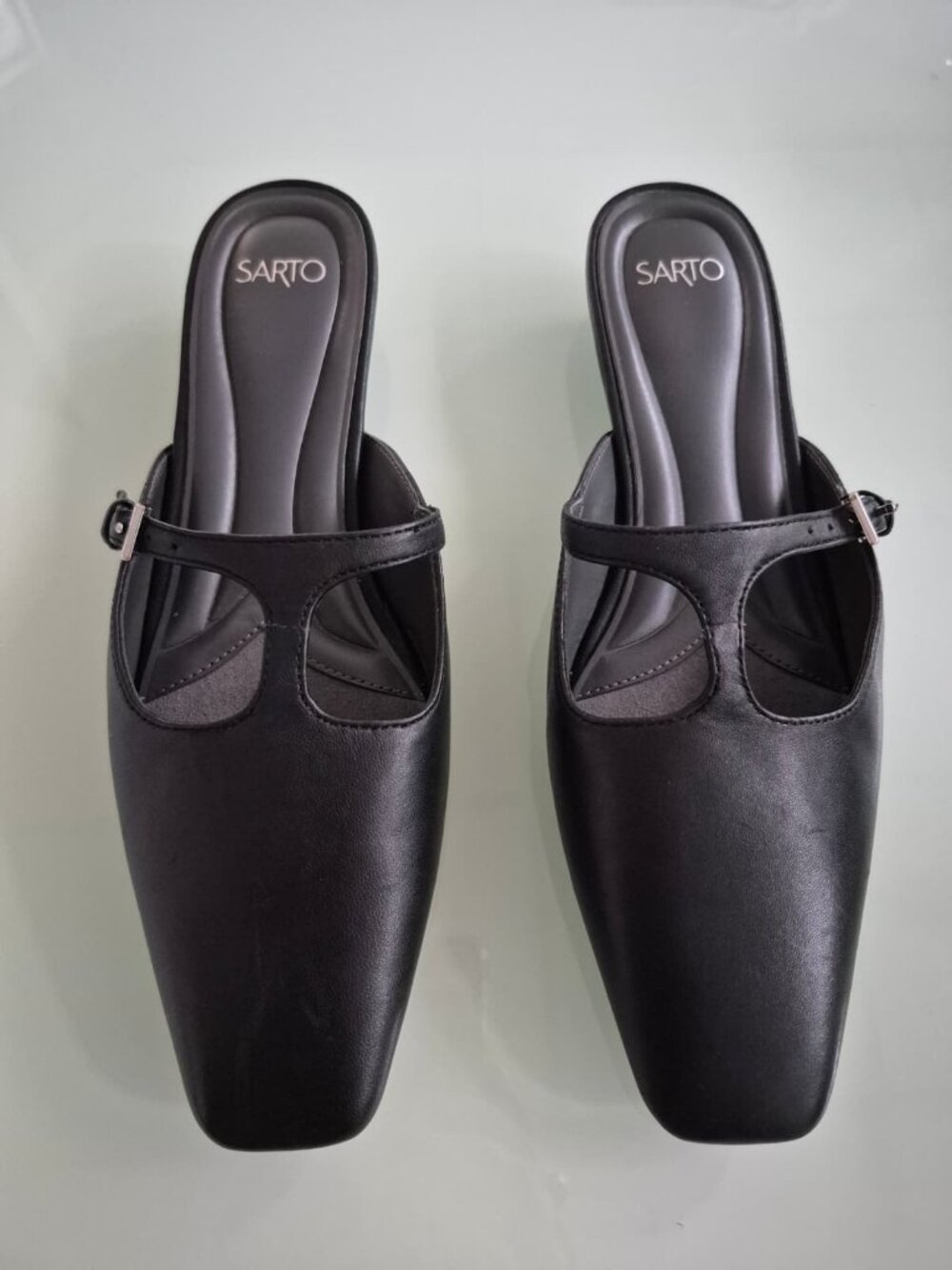 Franco Sarto Dorthea Mules Black Size 6M NEW - NWOT Genuine Leather